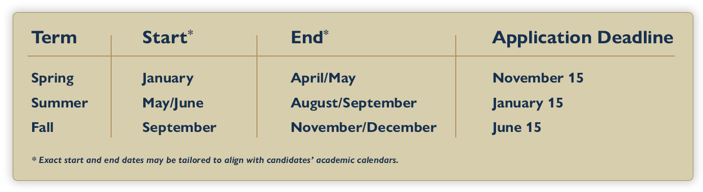 Law Student Clerkship Application Deadline